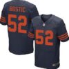 Men’s Chicago Bears #52 Jon Bostic Navy Blue With Orange Alternate NFL Nike Elite Jersey