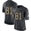 Men’s Nike Cleveland Browns #81 Rashard Higgins Limited Black 2016 Salute to Service NFL Jersey