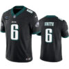 Men’s Philadelphia Eagles #6 DeVonta Smith Black 2023 F.U.S.E. With 1-Star C Patch Vapor Vapor Untouchable Limited Football Stitched Jersey