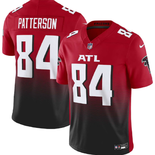 Men’s Atlanta Falcons #84 Cordarrelle Patterson Red Black 2023 F.U.S.E. Vapor Untouchable Limited Football Stitched Jersey