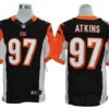 Size 60 4XL-Geno Atkins Cincinnati Bengals #97 Black Stitched Nike Elite NFL Jerseys