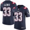 Nike Patriots #33 Dion Lewis Navy Blue Men’s Stitched NFL Limited Rush Jersey