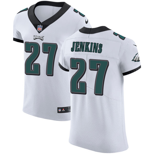 Men’s Nike Philadelphia Eagles #27 Malcolm Jenkins White Stitched NFL Vapor Untouchable Elite Jersey