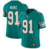 Nike Miami Dolphins #91 Cameron Wake Aqua Green Alternate Men’s Stitched NFL Vapor Untouchable Limited Jersey