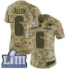 #6 Limited Ryan Allen Camo Nike NFL Women’s Jersey New England Patriots 2018 Salute to Service Super Bowl LIII Bound