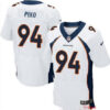 Men’s Denver Broncos #94 Domata Peko White Road Stitched NFL Nike Elite Jersey