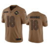 Men’s Denver Broncos #18 Peyton Manning 2023 Brown Salute To Service Limited Football Stitched Jersey