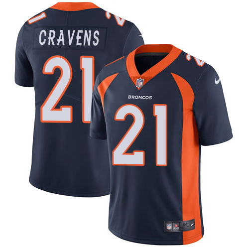 Nike Denver Broncos #21 Su’a Cravens Navy Blue Alternate Men’s Stitched NFL Vapor Untouchable Limited Jersey