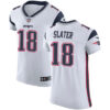 Men’s Nike New England Patriots #18 Matt Slater White Stitched NFL Vapor Untouchable Elite Jersey