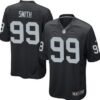 Men’s Oakland Raiders #99 Aldon Smith Black Team Color NFL Nike Game Jersey