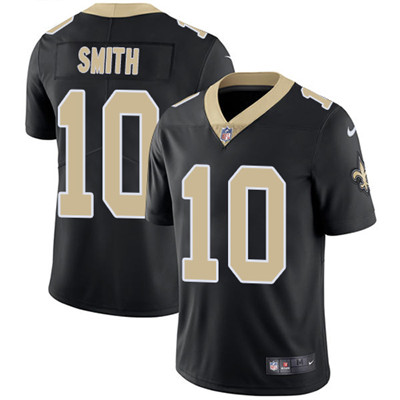 Nike New Orleans Saints #10 Tre’Quan Smith Black Team Color Men’s Stitched NFL Vapor Untouchable Limited Jersey
