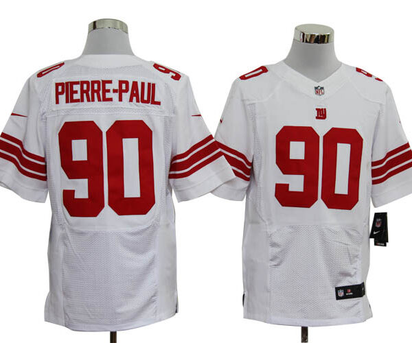 Size 60 4XL-Jason Pierre-Paul New York Giants #90 White Stitched Nike Elite NFL Jerseys