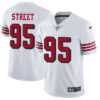 Nike San Francisco 49ers #95 Kentavius Street White Rush Men’s Stitched NFL Vapor Untouchable Limited Jersey