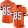 Men’s Denver Broncos #85 Virgil Green Orange 2016 Color Rush Stitched NFL Nike Limited Jersey