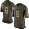 Browns #6 Baker Mayfield Green Men’s Stitched Football Limited 2015 Salute to Service Jersey