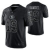 Men’s San Francisco 49ers #19 Deebo Samuel Black Reflective Limited Stitched Football Jersey