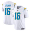 Men’s Los Angeles Chargers #16 Casey Bauman White 2024 Vapor Limited Football Stitched Jersey