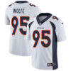 Nike Denver Broncos #95 Derek Wolfe White Men’s Stitched NFL Vapor Untouchable Limited Jersey