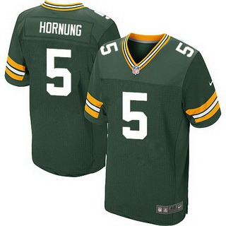 Men’s Green Bay Packers #5 Paul Hornung Green Retired Player NFL Nike Elite Jersey