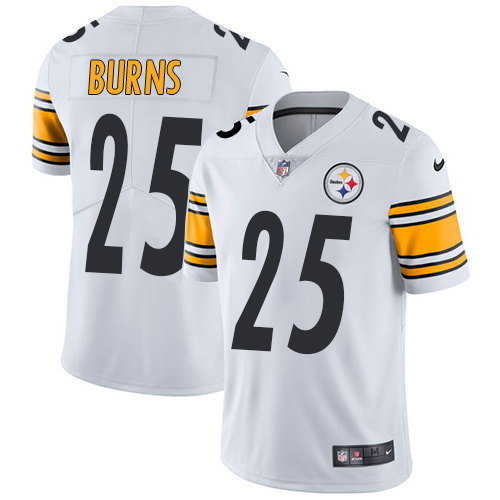 Nike Pittsburgh Steelers #25 Artie Burns White Men’s Stitched NFL Vapor Untouchable Limited Jersey