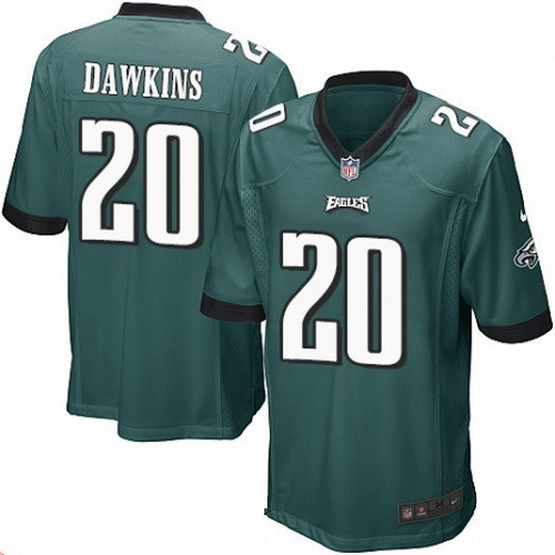 Men’s Philadelphia Eagles #20 Brian Dawkins Midnight Green Stitched NFL Reited Player Nike Game Jersey