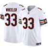 Men’s Chicago Bears #33 Ian Wheeler White 2023 F.U.S.E. Vapor Football Stitched Jersey