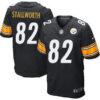 Men’s Pittsburgh Steelers #82 John Stallworth Black Retired Player NFL Nike Elite Jersey