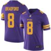 Nike Vikings #8 Sam Bradford Purple Men’s Stitched NFL Limited Rush Jersey
