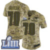 #70 Limited Adam Butler Camo Nike NFL Women’s Jersey New England Patriots 2018 Salute to Service Super Bowl LIII Bound