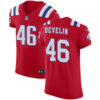 Men’s Nike New England Patriots #46 James Develin Red Alternate Stitched NFL Vapor Untouchable Elite Jersey