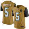 Men’s Jacksonville Jaguars #5 Blake Bortles Nike Gold Color Rush Limited Jersey