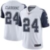 Nike Cowboys #24 Morris Claiborne White Men’s Stitched NFL Limited Rush Jersey