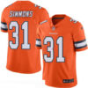 Men’s Denver Broncos #31 Justin Simmons Orange 2016 Color Rush Stitched NFL Nike Limited Jersey