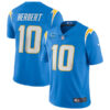 Men’s Los Angeles Chargers 2022 #10 Justin Herbert Blue With 2-star C Patch Vapor Untouchable Limited Stitched Jersey