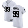 Raiders #99 Clelin Ferrell White Men’s Stitched Football Vapor Untouchable Elite Jersey