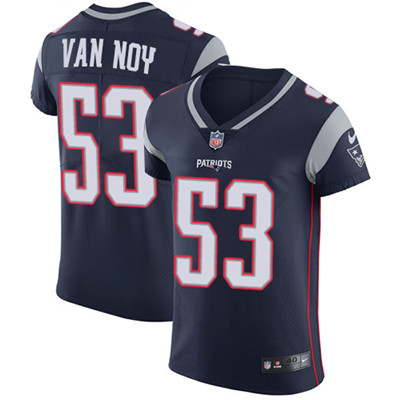 Men’s Nike New England Patriots #53 Kyle Van Noy Navy Blue Team Color Stitched NFL Vapor Untouchable Elite Jersey