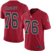Falcons #76 Kaleb McGary Red Men’s Stitched Football Limited Rush Jersey