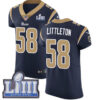#58 Elite Cory Littleton Navy Blue Nike NFL Home Men’s Jersey Los Angeles Rams Vapor Untouchable Super Bowl LIII Bound