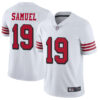 49ers #19 Deebo Samuel White Rush Men’s Stitched Football Vapor Untouchable Limited Jersey