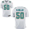 Men’s 2017 NFL Draft Miami Dolphins #50 Raekwon McMillan White Road Stitched NFL Nike Elite Jersey