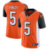Bengals #5 Ryan Finley Orange Alternate Men’s Stitched Football Vapor Untouchable Limited Jersey