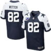 Nike Dallas Cowboys #82 Jason Witten Blue Thanksgiving C Patch Elite Jersey