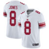 Giants #8 Daniel Jones White Men’s Stitched Football Vapor Untouchable Limited Jersey