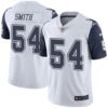 Cowboys #54 Jaylon Smith White Men’s Stitched Football Limited Rush Jersey