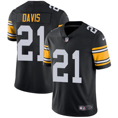 Nike Pittsburgh Steelers #21 Sean Davis Black Alternate Men’s Stitched NFL Vapor Untouchable Limited Jersey
