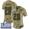 Women’s New England Patriots #28 James White Camo Nike NFL 2018 Salute to Service Super Bowl LIII Bound Limited Jersey