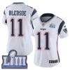 #11 Limited Drew Bledsoe White Nike NFL Road Women’s Jersey New England Patriots Vapor Untouchable Super Bowl LIII Bound