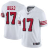 49ers #17 Jalen Hurd White Rush Men’s Stitched Football Vapor Untouchable Limited Jersey