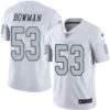 Nike Raiders #53 NaVorro Bowman White Men’s Stitched NFL Limited Rush Jersey