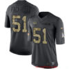 Men’s Green Bay Packers #51 Kyler Fackrell Black Anthracite 2016 Salute To Service Stitched NFL Nike Limited Jersey